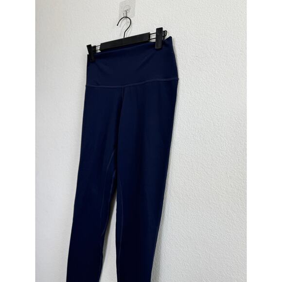 NWOT Women's Soft Navy Blue High Waist Leggings Large - Picture 5 of 8